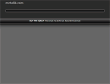 Tablet Screenshot of metalik.com